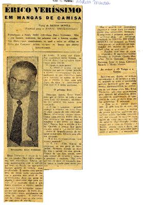 Erico Verissimo em manga de camisa