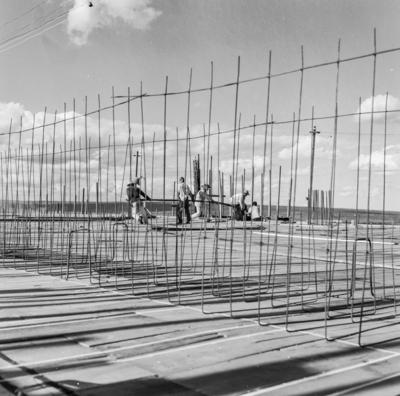 Trabalhadores na construção de Brasília