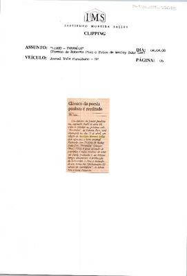 Clássico da poesia paulista é reeditado