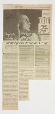 A melhor poesia de Mendes Campos