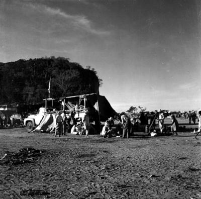 Acampamento de romeiros