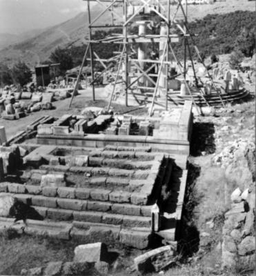 Obras em sítio arqueológico