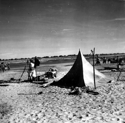 Acampamento de romeiros