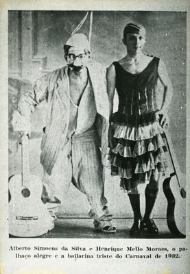 Bororó e Henrique de Mello Moraes (reprodução de periódico)