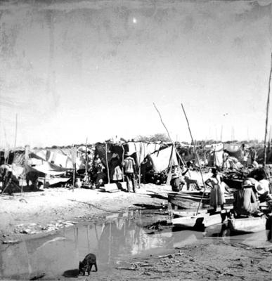 Acampamento de romeiros