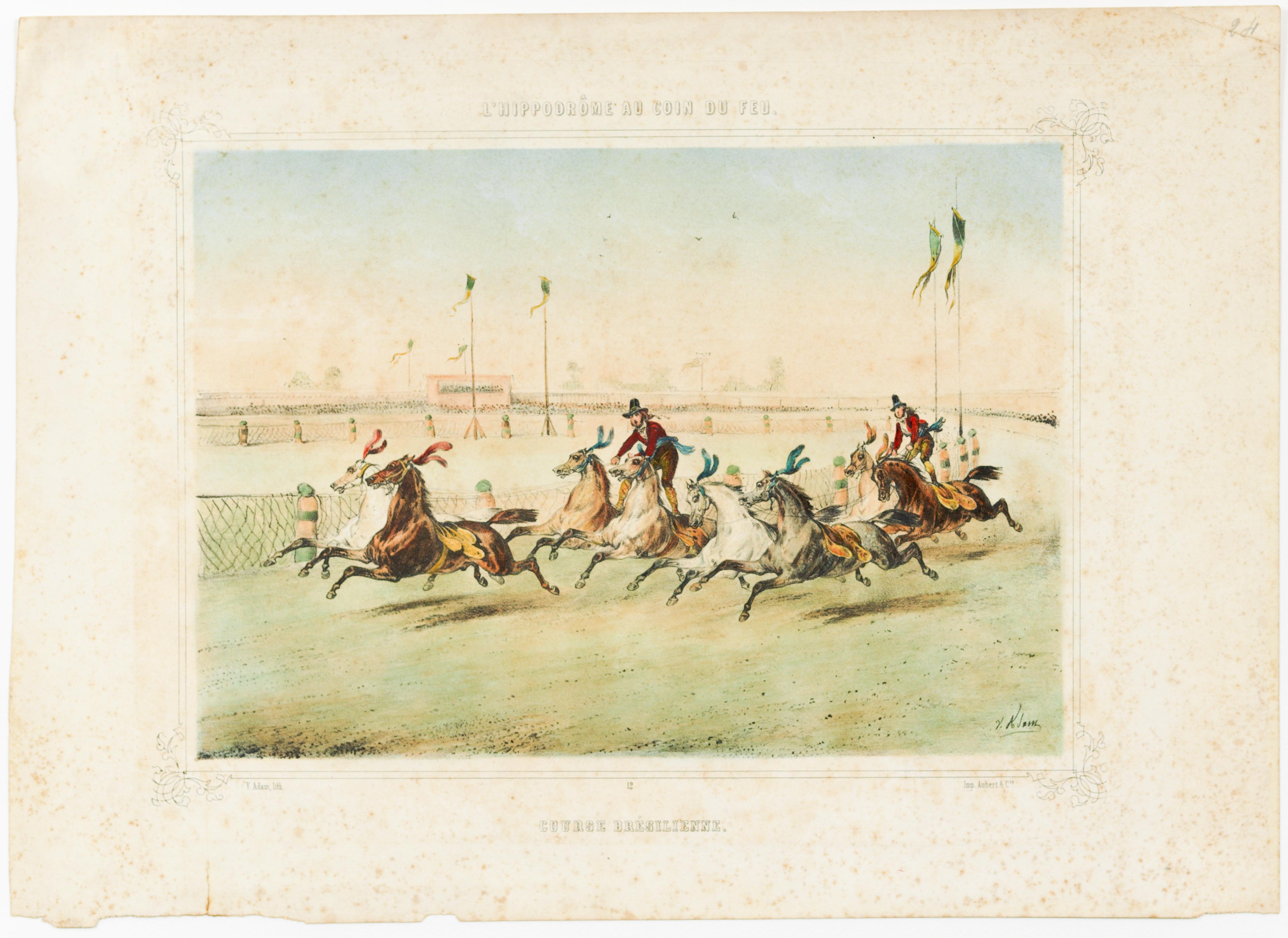 L'Hippodrôme au Coin du Feu. Course Brésilienne