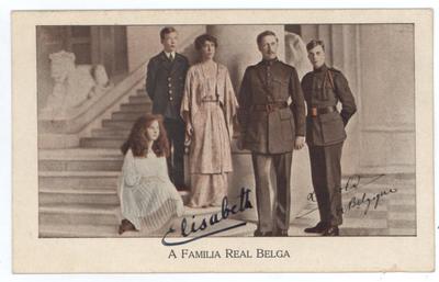 Rei Alberto I e família (cartão-postal)