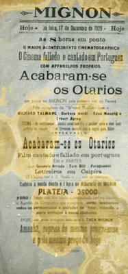 Genésio Arruda, Tom Bill e Paraguassu (anúncio - reprodução de periódico)
