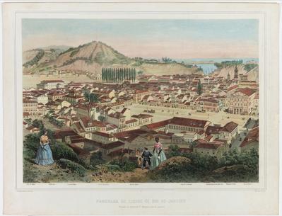 5. Panorama da Cidade de Rio de Janeiro Tomado do morro de St. Antonio a vôo de passaro