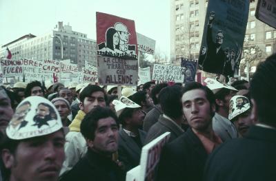 Manifestações a favor do governo de Salvador Allende