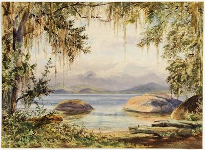 View from the Tamarind Tree at the Garden at Paquetà - april 1871