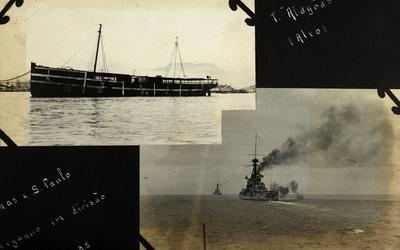 Encouraçado São Paulo e Minas Gerais em divisão de manobras