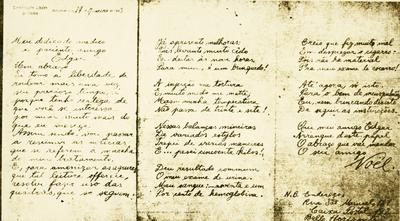 Carta de Noel Rosa (reprodução)