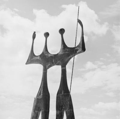 "Os Candangos" ou "Os Guerreiros", escultura de Bruno Giorgi