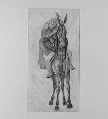 Série Dom Quixote de Cândido Portinari - Sancho Pança dormindo no burro