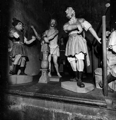 Via Crucis, Passos da Paixão, esculturas de Aleijadinho, Cristo no Passo da Flagelação