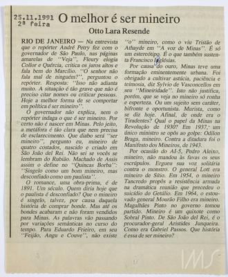 O melhor é ser mineiro