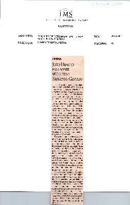 Cinema: João Ubaldo fala sobre seu filme Sargento Getúlio