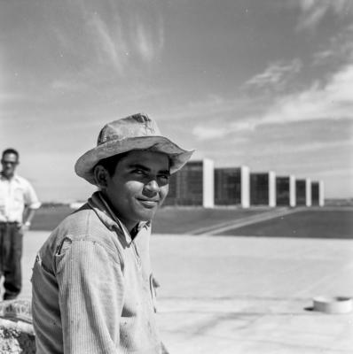 Trabalhadores na construção de Brasília