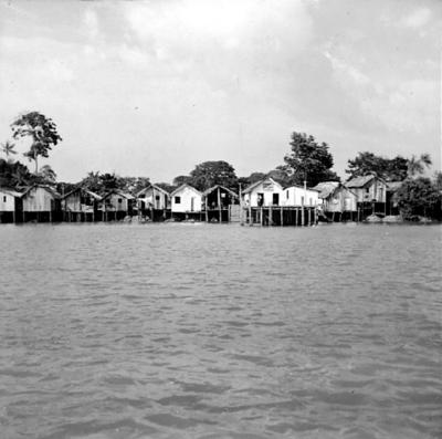 Rio Guamá, palafitas flutuantes