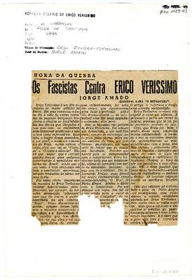Os fascistas contra Erico Verissimo