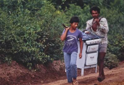 Transporte de fogão