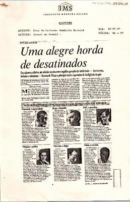 Memória - Uma alegre horda dedesatinados