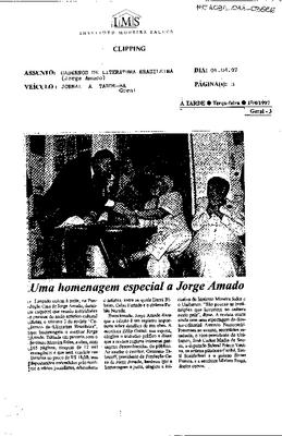 Uma homenagem especial a Jorge Amado