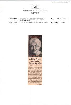 Adélia Prado em noite de autógrafos