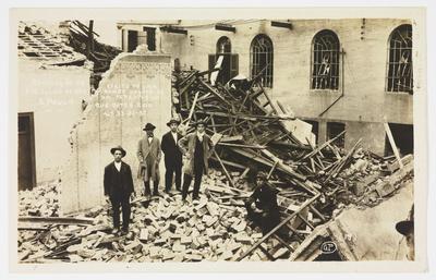 Efeitos da Revolução de 1924 – Efeito de uma bomba jogada de um aeroplano