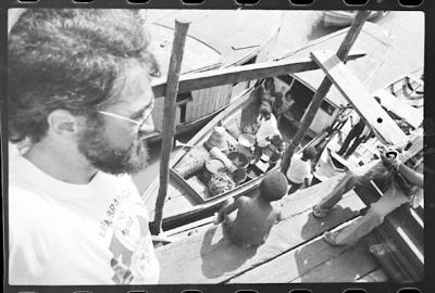 Filmagens de "Iracema: uma transa amazônica", com direção de Jorge Bodanzky e Orlando Senna