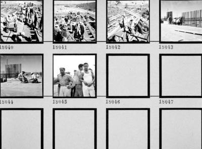 Trabalhadores na construção do Congresso Nacional