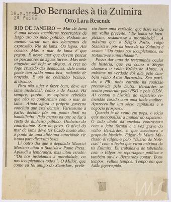 Do Bernardes à tia Zulmira