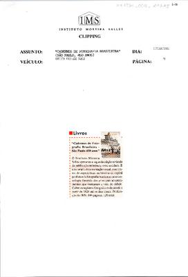 Livros: Cadernos de Fotografia Brasileira - São Paulo 450 anos