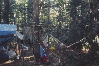 Acampamento durante a expedição Pico da Neblina