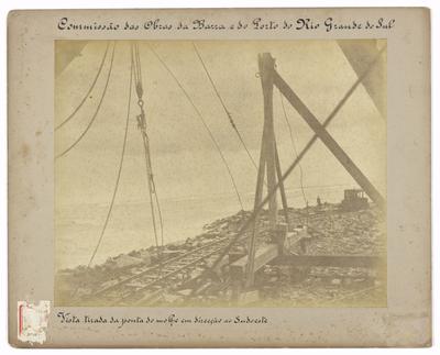 Obras da barra do porto do Rio Grande do Sul