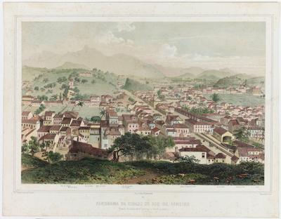 Nº. 6 Panorama da Cidade de Rio de Janeiro Tomado do morro de St. Antonio a vôo de passaro