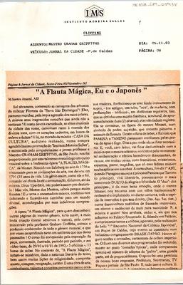 "A Flauta mágica, Eu e o Japonês"