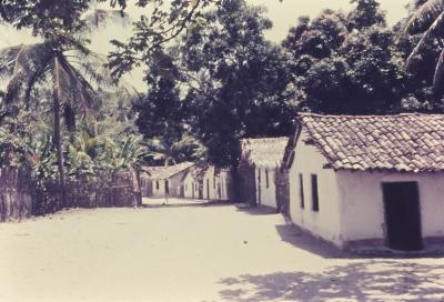 Vila de pescadores no litoral sul, próximo ao Quilombo de Sibaúma