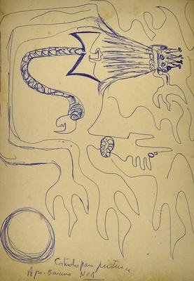 Estudo para pintura afro-baiano nº 1