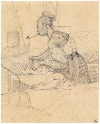 (Escrava com cachimbo)