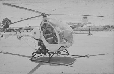 Jorge Bodanzky no helicóptero. Sobrevoo em São Paulo