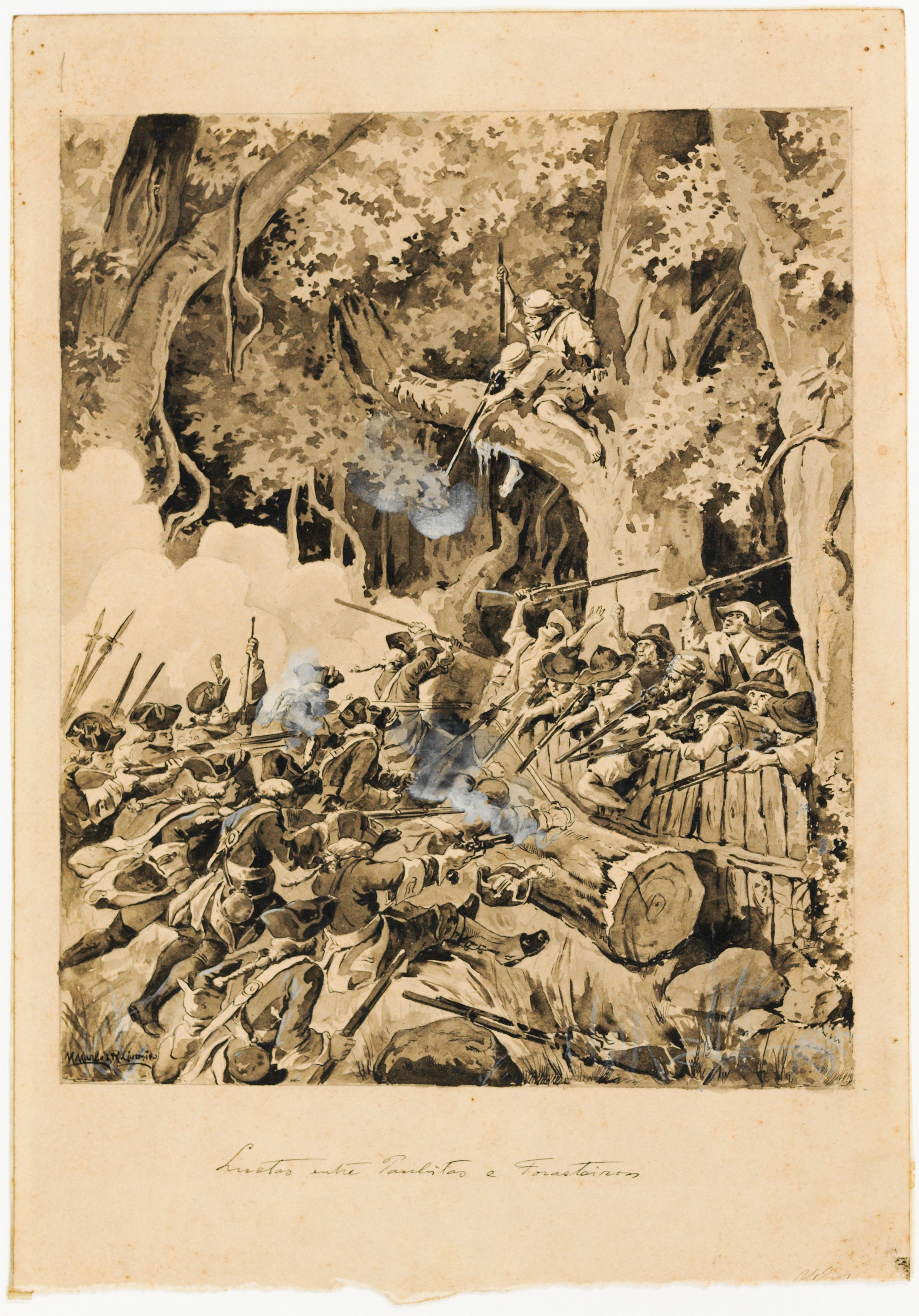 [Confronto de dois grupos armados]