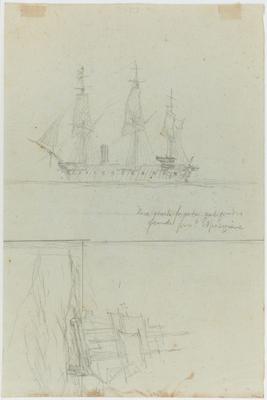 Fare questa fregata nel quadro grande per l'Esposizione