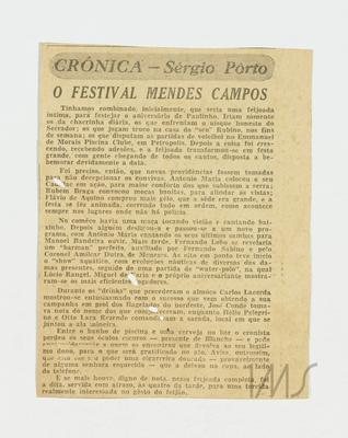 O festival Mendes Campos