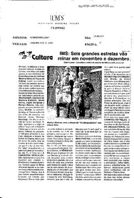 IMS: Seis grandes estrelas vão reinar em novembro e dezembro