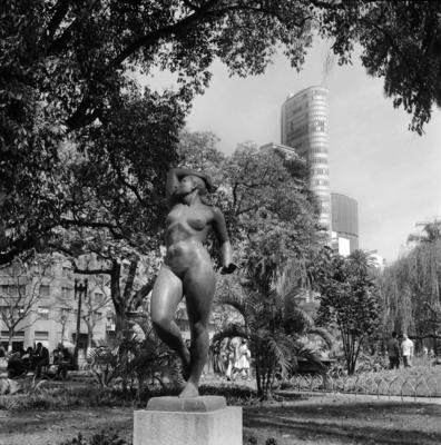 Estátua na Praça da República