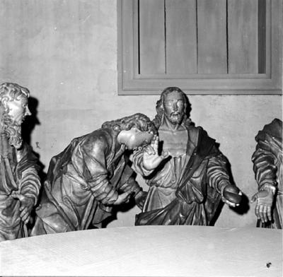 Via Crucis, Passos da Paixão, esculturas de Aleijadinho, São João Evangelista e Cristo no Passo da Ceia