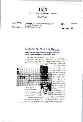 Luxúria na casa dos Budas: João Ubaldo surpreende a própria editora e deve lan-;çar seu novo livro neste mês