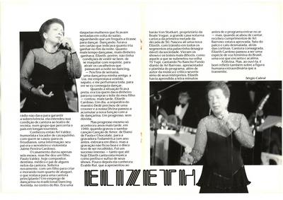 A Divina Elizeth in Maksoud Plaza Music Hall